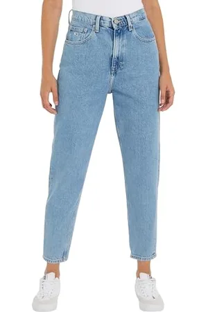 Tommy Hilfiger Damen Jeans Mom Fit, Blau ( Light), 24W/34L