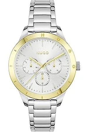 HUGO BOSS Multi Zifferblatt Quarz Uhr für Damen mit Silbernes Edelstahlarmband - 1540090