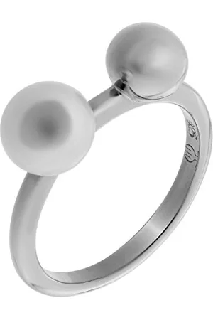 ORPHELIA Damen-Ringe 925_Sterling_Silber mit Rund Perle 