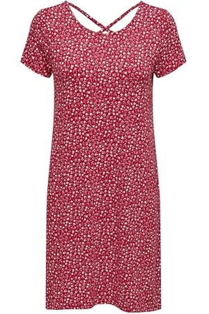ONLY Onlbera Back Lace Up S/S Dress JRS Noos