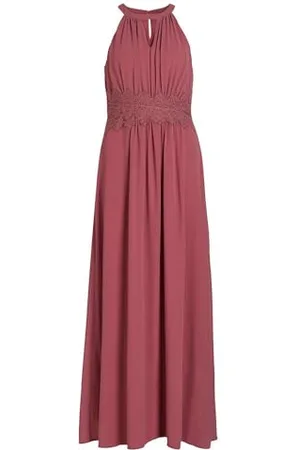 VILA Damen Vimilina Halterneck Maxi Dress-Noos Kleid, ,34