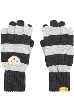Steiff Jungen Fingerhandschuhe gestreift Handschuhe, , 40