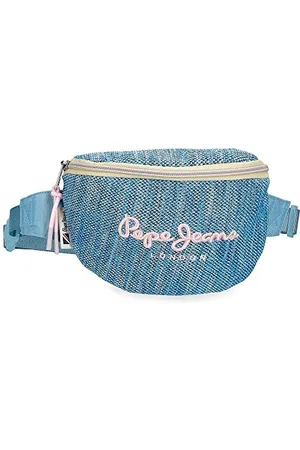 Pepe Jeans Lena kleine blaue Bauchtasche 27x11x6,5 cm Polyester