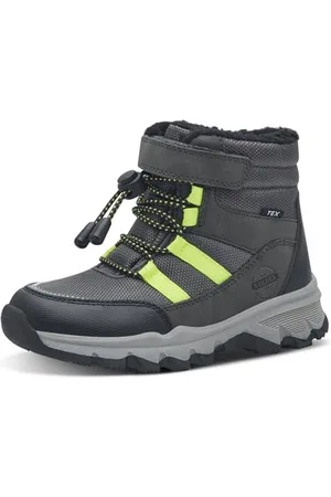 QS by s.Oliver Mädchen Winterstiefel ohne Absatz Gefüttert Wasserabweisend, Grau (Light Grey), 39 EU