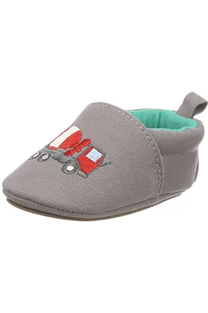 Sterntaler Baby Jungen Crawling Shoes Hausschuhe, Alter: 4-6 Monate, Grau (Steingrau), 15/16