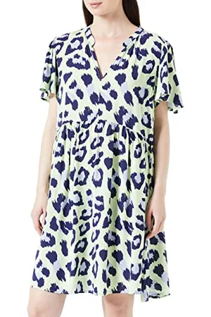 JDY Damen STARR Life S/S V-Neck Dress WVN NOOS Kleid, , 36