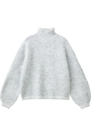Benetton Mädchen und Mädchen Trikot Rollkragen M/L 1ewbc200l Pullover, , 130 cm