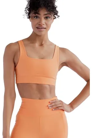 GIRLFRIEND COLLECTIVE Tommy Sports Bra, Women’s Sports Bra Cropped, Square Neck, Without Padding and Underwire, Perfect for Boxing, Running, Training, Sizes XXS-6XL