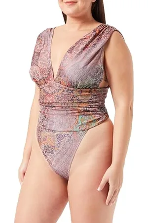 Replay Damen Top mit Stretch All Over Print, (Mehrfarbig), M