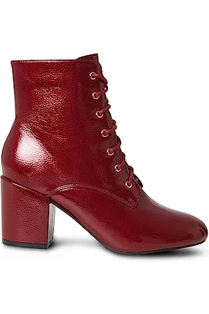 Joe Browns Damen Lack Blockabsatz Schnürstiefeletten Stiefelette, , 37 EU Weit