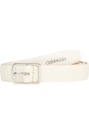 Calvin Klein Damen Gürtel Slim Square Buckle Belt 2.0 aus Leder