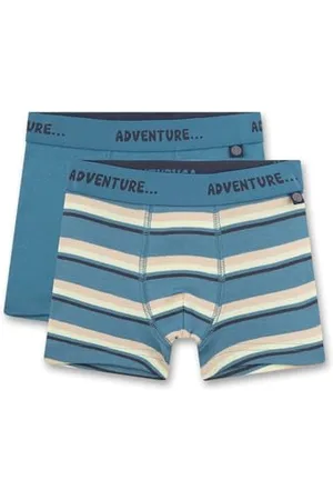 Sanetta Jungen-Shorts (Doppelpack) | Hochwertige und nachhaltige Unterhose für Jungen aus Bio-Baumwolle. Inhalt: 2er Set Unterwäsche für Jungen 092