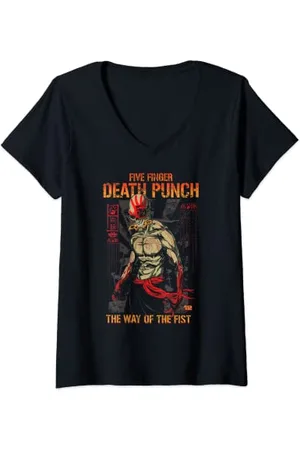 Five Finger Death Punch 5FDP - Way Of The Fist T-Shirt mit V-Ausschnitt