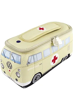 Brisa VW Collection - Volkswagen Neopren Universal-Schmink-Kosmetik-Kultur-Reise-Apotheke-Tasche-Mäppchen-Beutel T1 Bulli Bus (Ambulance/ /Klein)