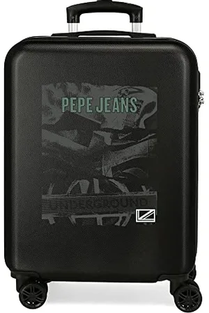 Pepe Jeans Davis Kabinentrolley, , 38 x 55 x 20 cm, Hartplastik, seitlicher Kombinationsverschluss 35, 2 kg, 4 Räder, Handgepäck