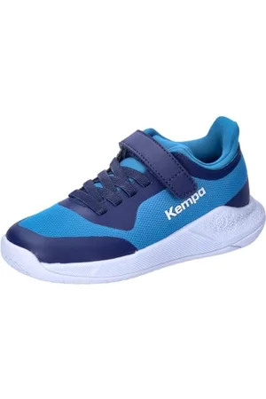 Kempa Jungen Unisex Kinder Kourtfly Kids Sport-Schuhe, blau/weiß, 32 EU