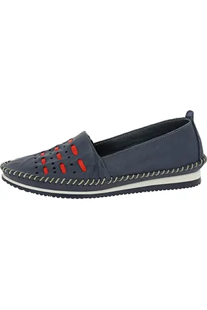 Andrea Conti Damen Slipper, d.blau/rot, 42 EU