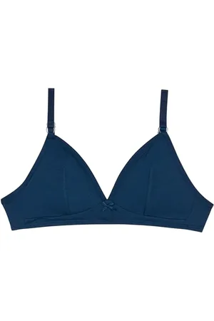 Dim Triangel-BH ohne Bügel aus Bio-Baumwolle Mädchen, Blue, 70A