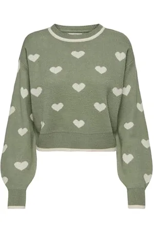 JDY Damen romance L/S Jacq. Pullover KNT Noos Strickpullover, , L