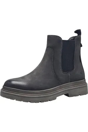 Tamaris COMFORT Damen Winterstiefel ohne Absatz aus Leder Wasserabweisend, Grau , 38 EU