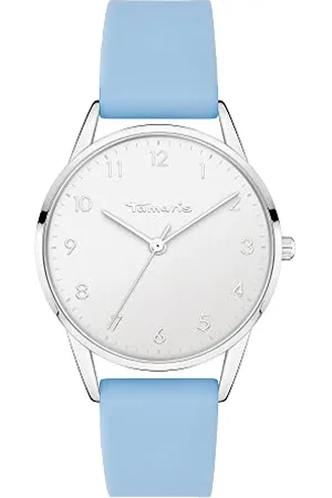 Tamaris Damen Analog Quarz Uhr mit Silikon Armband TT-0119-PQ