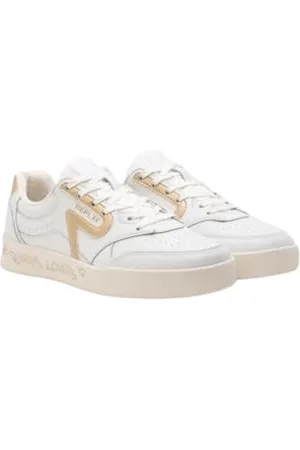 Replay Damen Sneaker aus Leder, Elfenbein (Tofu Nude 3374), 35