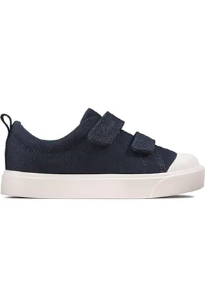 Clarks Unisex-Kinder City Bright T Sneaker Niedrig, Blau , 21 EU
