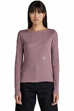 G-Star RAW Damen Slim Rib Boatneck Top, , XS
