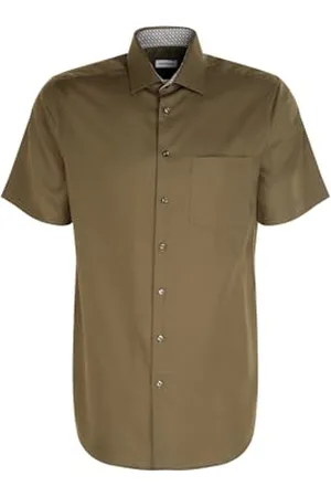 Seidensticker Herren Regular Fit Kurzarm Hemd, , 43