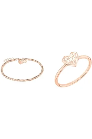 liebeskind Fußkette LJ-0860-A-25 IP & Ring LJ-0866-R-56 IP