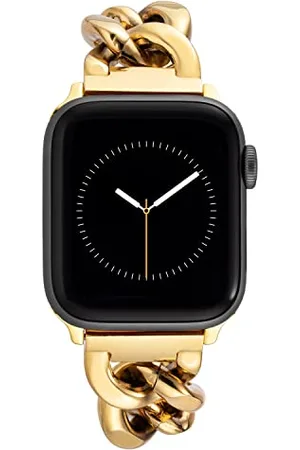 Anne Klein Fashion Chain Bracelet for Apple Watch, Secure, Adjustable, Apple Watch Replacement Band, Fits Most Wrists 38/40/41mm
