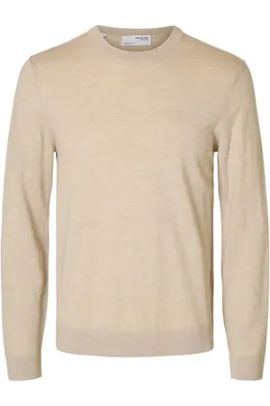 SELECTED Male Pullover mit Rundhalsausschnitt 100% Merinowoll