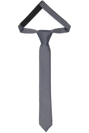 Ladeheid Kinder Krawatte für Jungen - Eleganter matter Look, Vorgebunden mit einem Klettverschluß, Perfekt für besondere Anlässe - Stilvolle Ansteckkrawatte TKM (31cm x 4cm, )