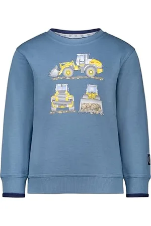 Salt & Pepper Jungen Sweatshirt mit Radlader Print aus Baumwollmix