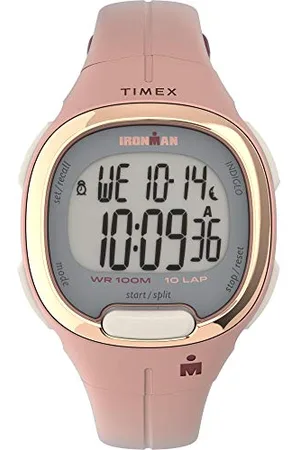 Timex Frauen Ironman Transit 33mm Rosa/Rose Gold-Ton Harz Armband Uhr TW5M35000