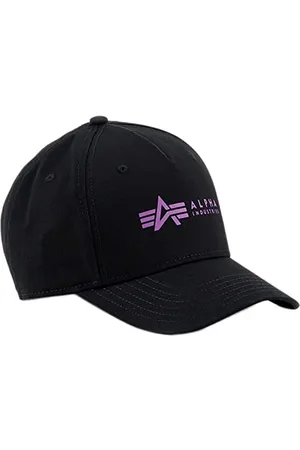 Alpha Industries Unisex Alpha Cap Basecap Baseballkappe, Black/Dark Mag, One Size