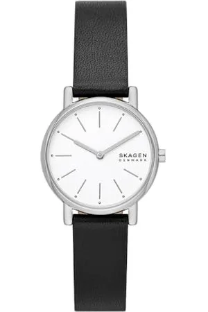 Skagen Signatur Uhr für Damen, Quarzwerk mit Edelstahl- oder Lederarmband, , 30MM