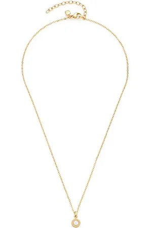 Leonardo Halskette Isa feine Anker-Kette aus goldfarbenem Edelstahl Anhänger mit pinkem Glas-Stein 42-47 cm Länge Schmuck Geschenk Damen 022876