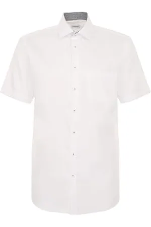 Seidensticker Herren Regular Fit Kurzarm Hemd, , 39