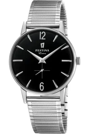 Festina Herren Analog Quarz Uhr mit Edelstahl Armband F20250/4