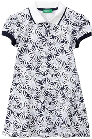 Benetton Mädchen und Jungen Vestito 3lrygv00v Kleid, , 2 Jahre