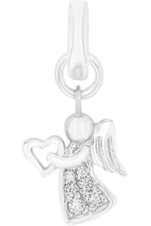 Amor Charm 925 Sterling Silber Damen Charms, mit Zirkonia synth., 2 cm, , Engel, Kommt in Schmuck Geschenk Box, 2038517