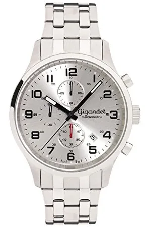 Gigandet Herren Uhr Chronograph Quarz mit Edelstahl Armband G51-004