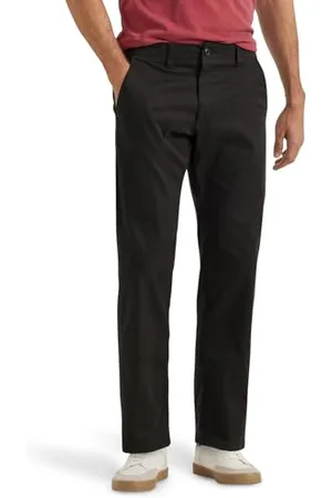 Lee Herren Jeans Flat Front Straight XM, Regular Fit, Straight Leg, Black, 32W / 34L
