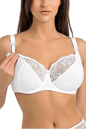Teyli Damen Still BH - BH Bügel - BH Grosse Grössen Umstandskleidung mit Spitze - Still BH Große Brüste - Damen-BHS Stillen 80J