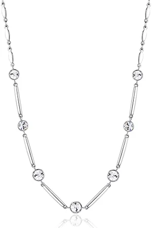 Brosway Damen Halskette AFFINITY aus Edelstahl mit Swarovski in der Farbe mit Karabinerverschluss, Länge: 47 cm, BFF158