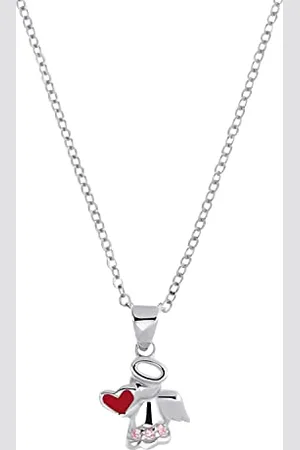 Amor Kette mit Anhänger 925 Sterling Mädchen Kinder Sets, 35+3 cm, , Kommt in Schmuck Geschenk Box