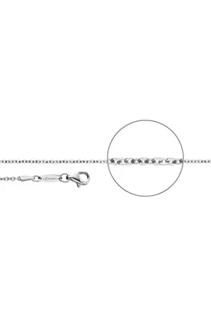 Der Kettenmacher Damen Halskette Brilliantkette Diamantiert aus Sterlingsilber in der Farbe , Länge: 45cm, B1-60S