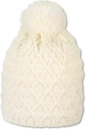 Sterntaler Baby - Mädchen Mütze Baby Bommelstrickmütze Raute, , 55