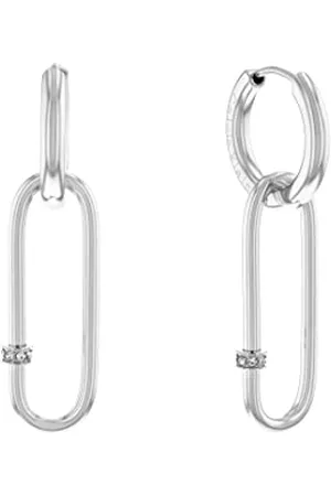 Calvin Klein Ohrhänger für Damen Kollektion ELONGATED OVAL mit Kristallen - 35000181